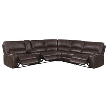 Brunson - 3-Piece Upholstered Motion Sectional - Brown