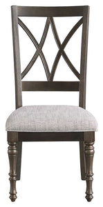 Lanceyard - Grayish Brown - Dining Uph Side Chair (Set of 2)