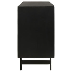 Aminah - 3-Door Wooden Accent Cabinet - Natural And Black