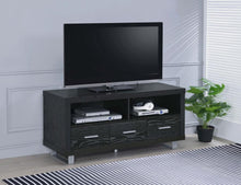 Alton - 3-drawer Black Oak TV Console