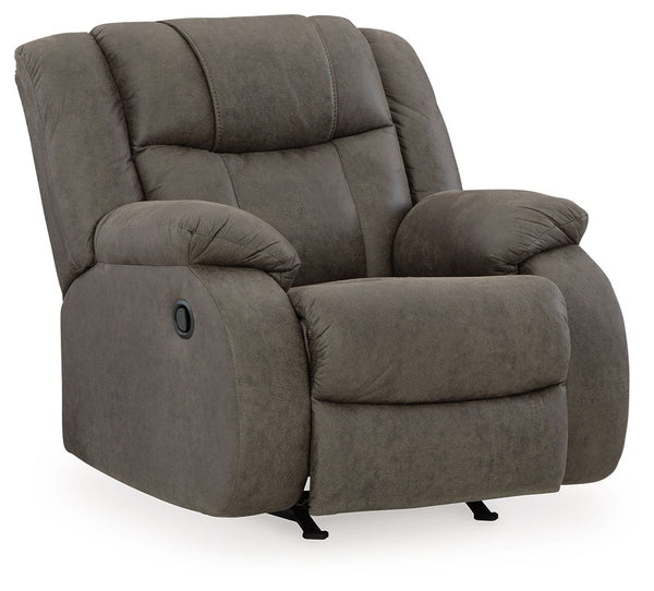 First Base Rocker Recliner Gunmetal