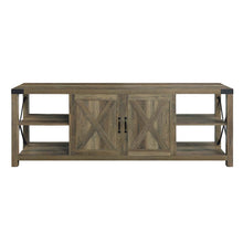 Abiram - TV Stand - Rustic Oak Finish