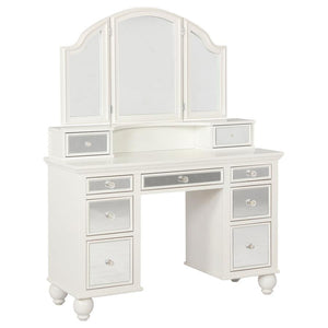 Reinhart - Reinhart 2 Piece Vanity Set - White And Beige