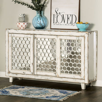 Brianna - Cabinet - Weathered White