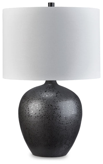 Ladstow - Ceramic Table Lamp  - Black