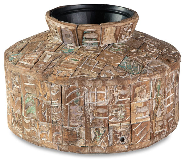 Meltland Vase Square Natural / Black