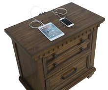 Bennington - Rectangular 2-Drawer Nightstand - Acacia Brown