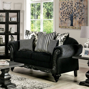 Luciano - Loveseat - Black