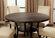 Kaitlin - Round Dining Table - Light Walnut / Beige