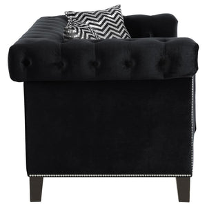 Reventlow - Tufted Loveseat - Black