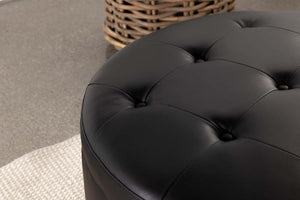 Jace - Upholstered Tufted Storage Ottoman - Black