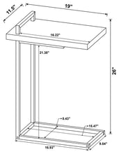 Maxwell - Rectangular Top Accent Table With USB Port - Weathered Pine