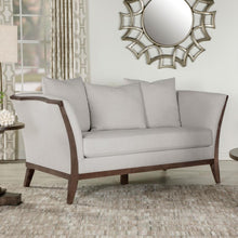 Lorraine - Upholstered Loveseat With Flared Arms - Beige