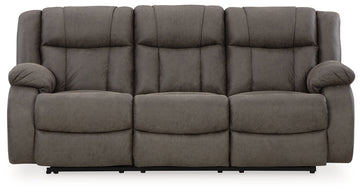 First Base - Reclining Sofa - Gunmetal