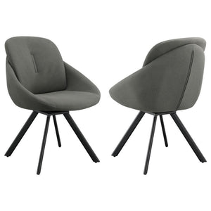 Mina - Upholstered Swivel Padded Side Chairs (Set of 2)