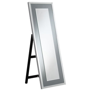 Eugene - Rectangular Cheval Mirror With Led - Light Silver