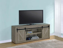 Coaster - 3-shelf Sliding Doors TV Console