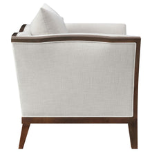 Lorraine - Upholstered Chair With Flared Arms - Beige