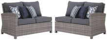 Salem - Gray - Raf / Laf Loveseat W/Cush (Set of 2)