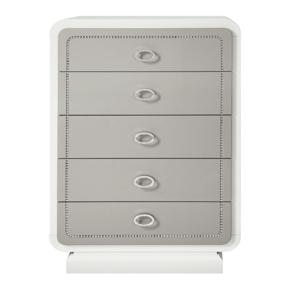 Allendale - Chest - Ivory & Latte High Gloss