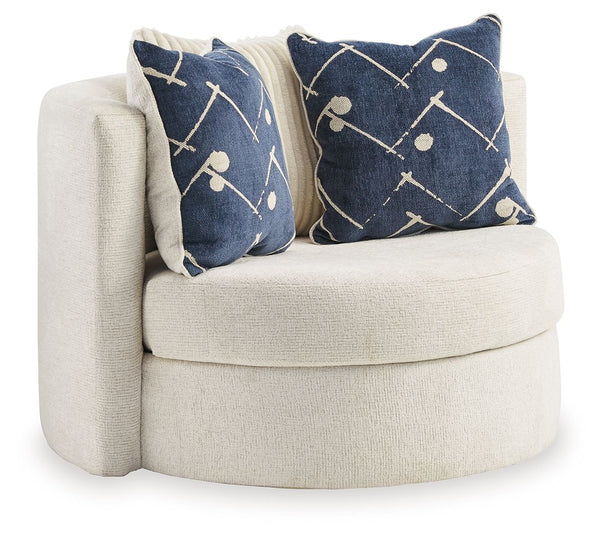 Padova Swivel Accent Chair Ivory