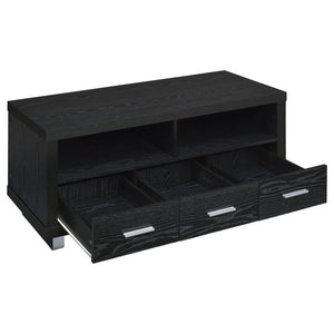 Alton - 3-drawer Black Oak TV Console