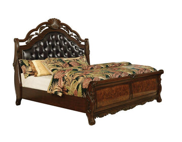 Exeter - Tufted Upholstered Sleigh Bed