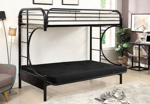 Opal - Metal Bunk Bed - Black