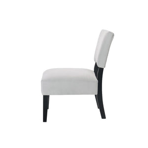 Bryson - Chair & Table - Dove Gray Velvet & Black