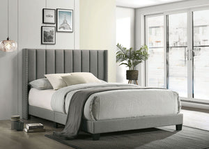 Kailey - Queen Bed - Light Gray