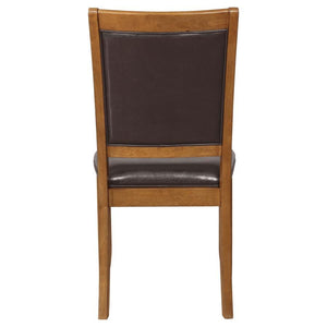 Nelms - Upholstered Side Chairs (Set of 2) - Deep Brown And Dark Brown