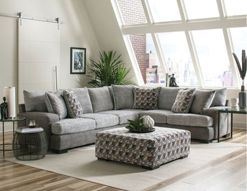 Alannah - Sectional - Light Gray