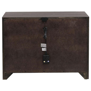 Azalia - 2-Drawer Nightstand - Black And Walnut