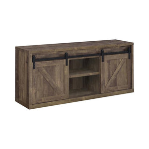 Coaster - 3-shelf Sliding Doors TV Console