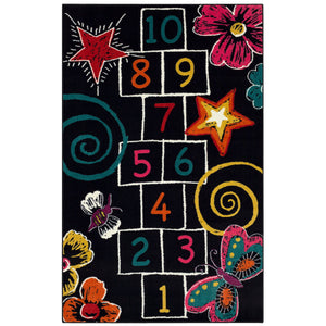 Baron - 5' x 8' Area Rug Hopscotch - Multi / Black