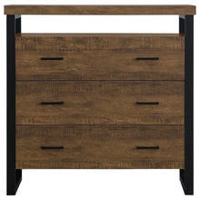 Thompson - 3-Drawer Accent Cabinet - Rustic Amber