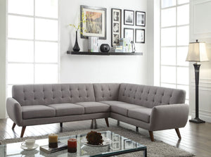Essick - Sectional Sofa - Light Gray Linen