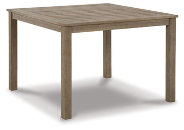 Aria Plains - Square Dining Table W/Umb Opt - Brown