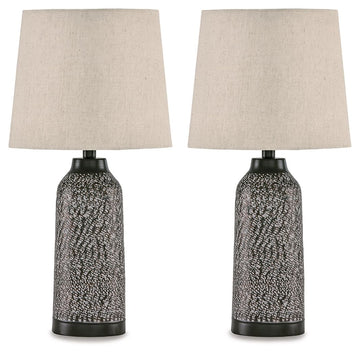 Lanson - Metal Table Lamp (Set of 2) - Antique Bronze Finish