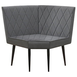 Moxee - Upholstered Tufted Corner Bench - Grey