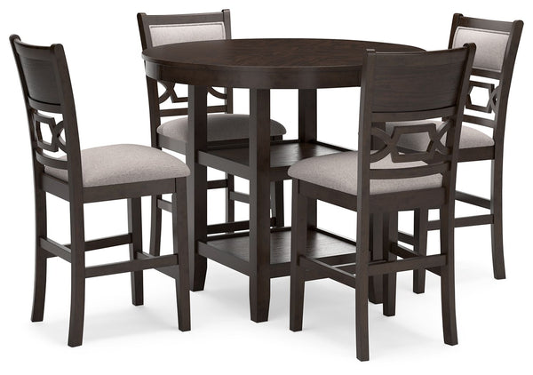Langwest Dining Room Counter Table Set (Set of 5) Brown