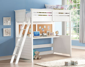 Lacey - Loft Bed - White