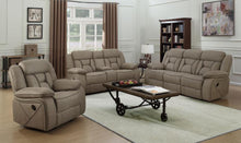 Higgins - Pillow Top Arm Motion Loveseat with Console