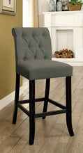 Sania - Bar Chair (Set of 2) - Gray / Antique Black