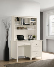 Selena - Desk Hutch With Shelves - Buttermilk