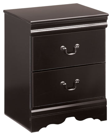 Huey Vineyard - Two Drawer Night Stand - Black
