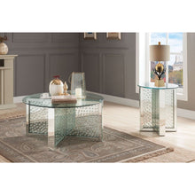 Nysa - Coffee Table - Mirrored & Faux Crystals - Glass
