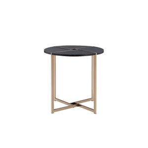 Bromia - End Table - Black & Champagne