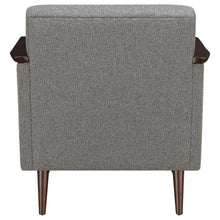 Justin - Upholstered Accent Chair - Grey and Brown