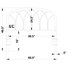 Anderson - Queen / Full Arched Headboard - Black